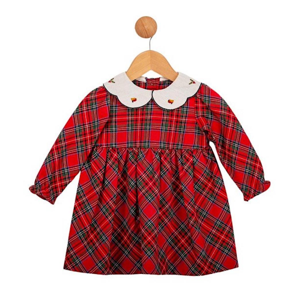 Visara & Vivaki  * VS4654 Tartan dress(6-18months)