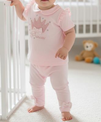 VS472869P Pink Crown Leggings Set (6-24 months)