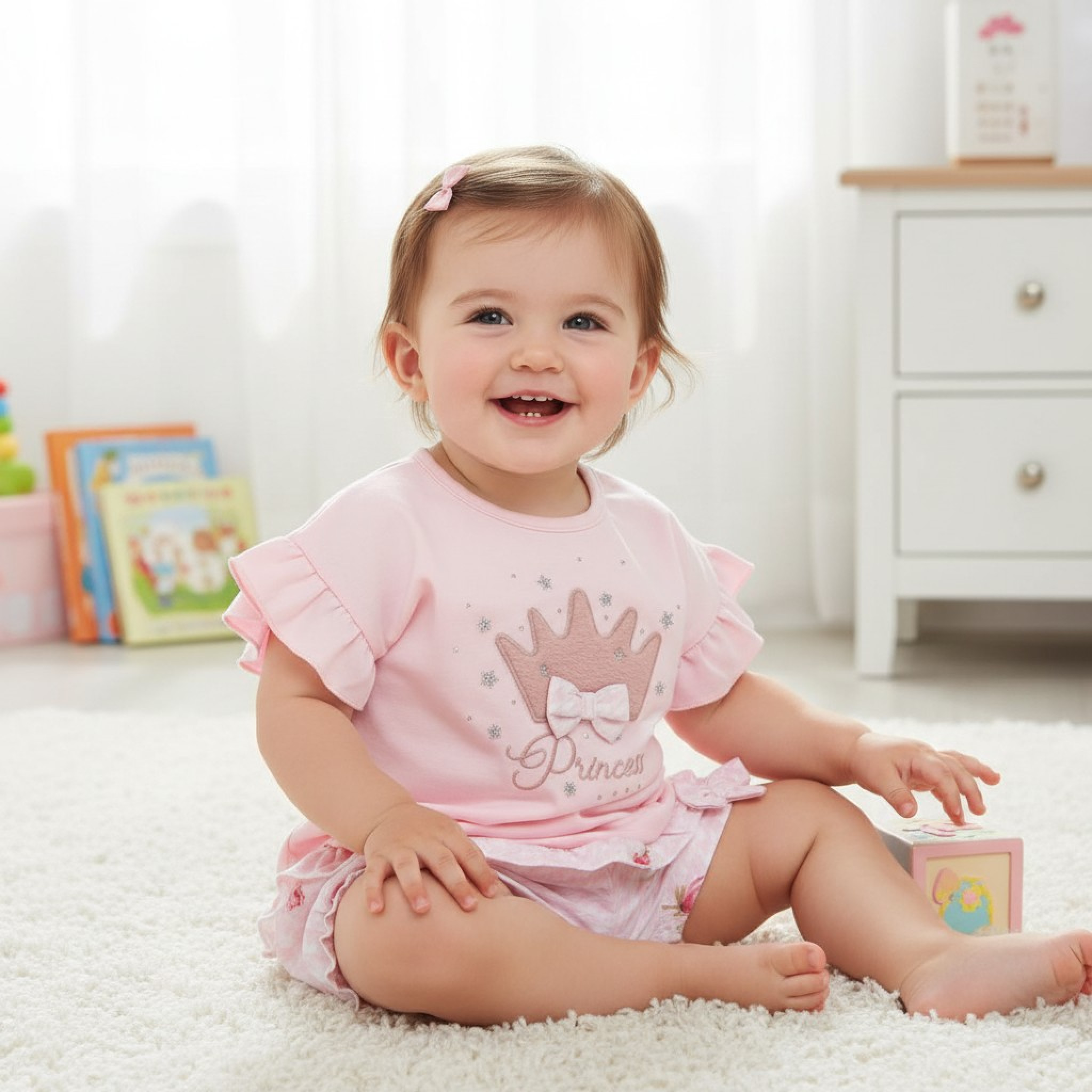 Visara & Vivaki   VS472870P Houndstooth Shorts Set (6-24 months)