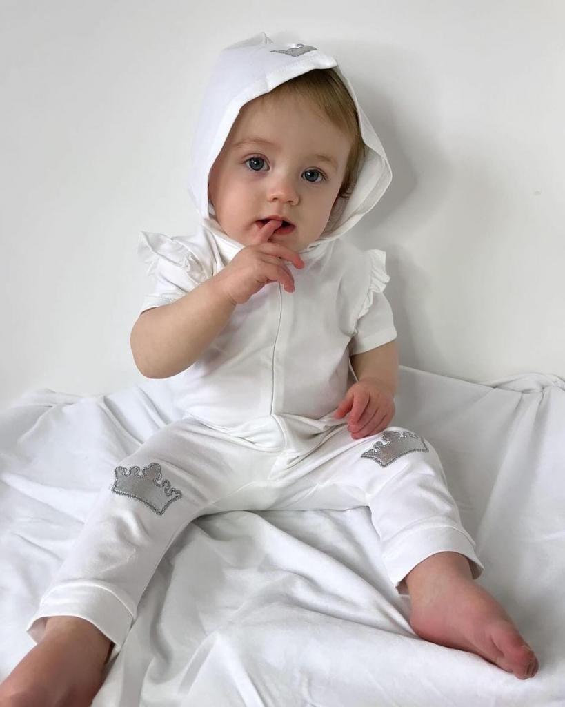 Visara & Vivaki   VS481613-I Crown Zipped Romper (0-12 months)