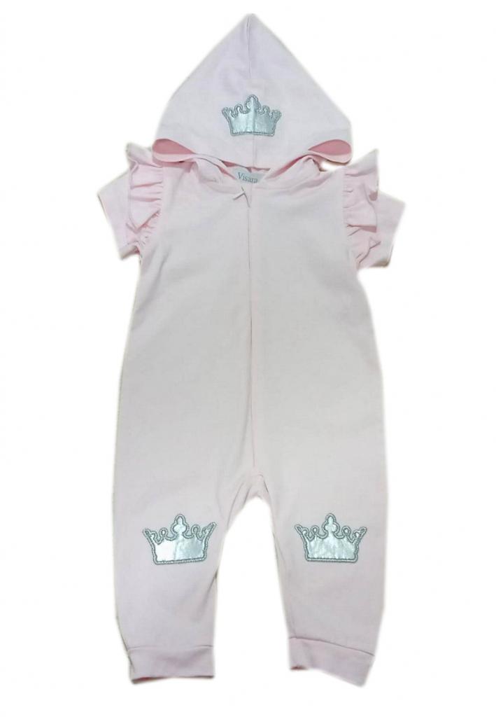 Visara & Vivaki   VS481613P Crown Zipped Romper (0-12 months)