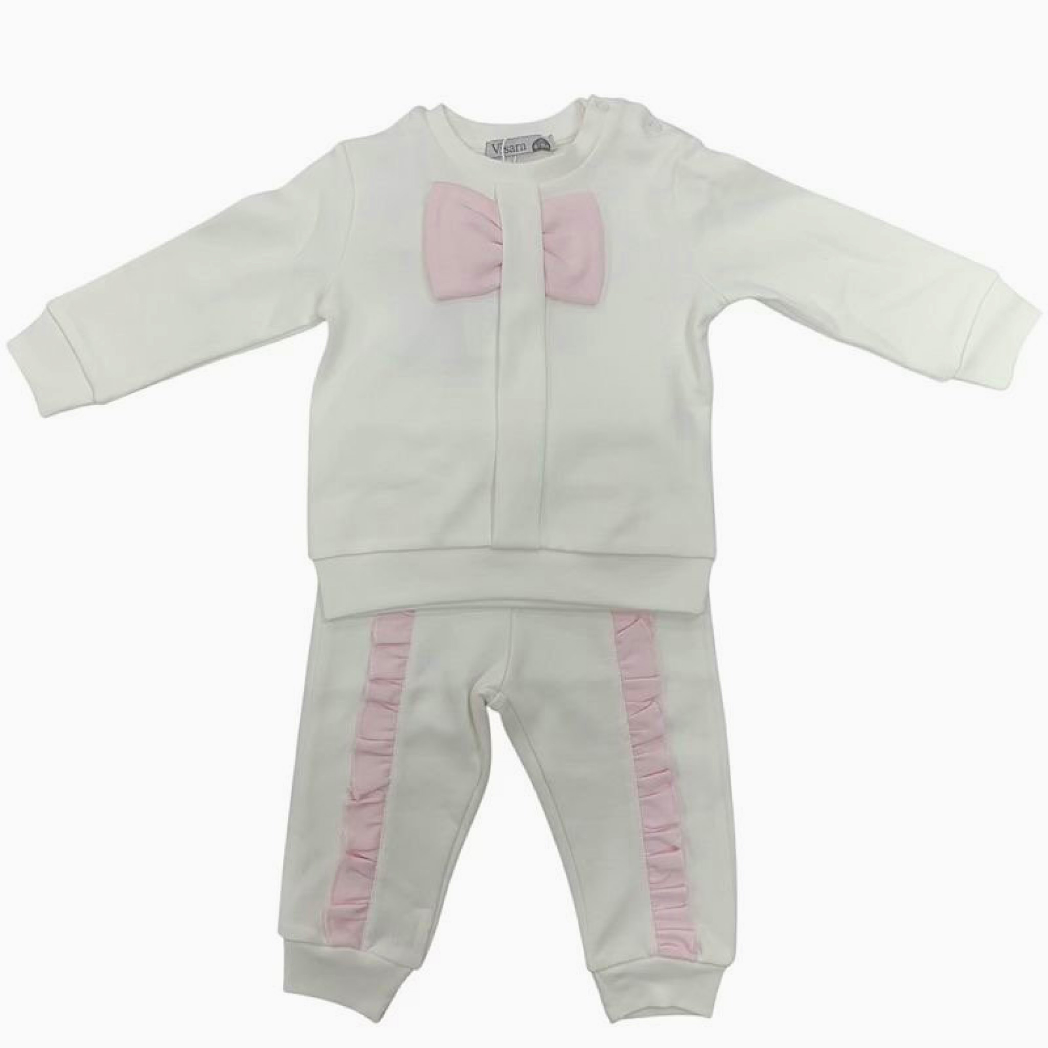 Visara & Vivaki 8846  VS8846-I Ivory Bows Set (6-24 months)
