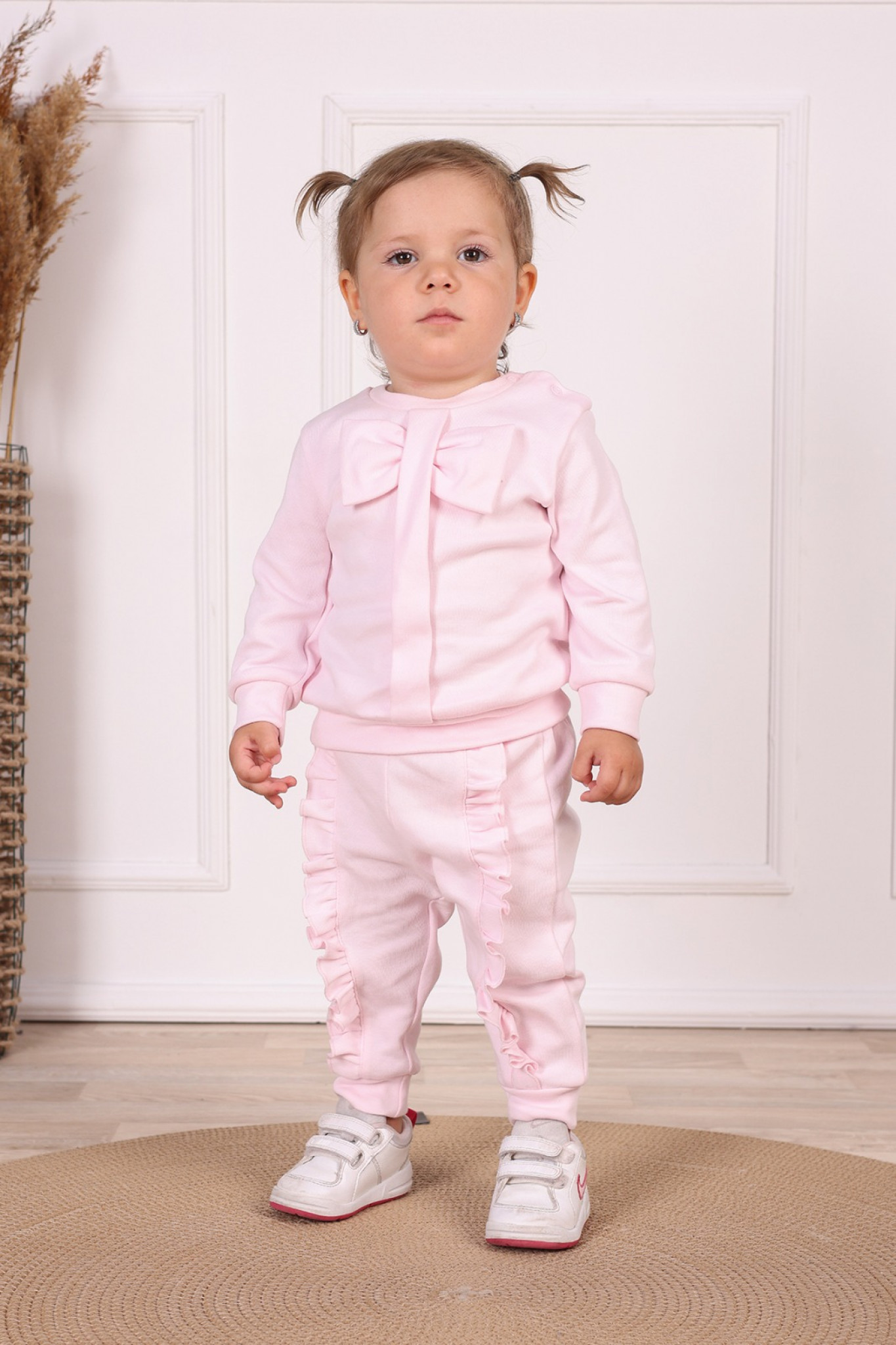 Visara & Vivaki 8846  VS8846-Pi Pink Bows Set (6-24 months)