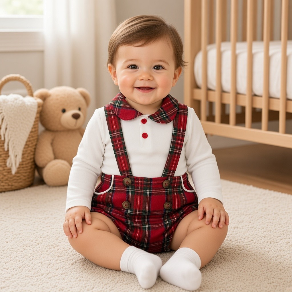Visara & Vivaki   VV1512R Red Jam Pant Set (3-18 months)