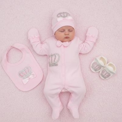 VV22001-P  Pink Crown Layette (0-3 months)