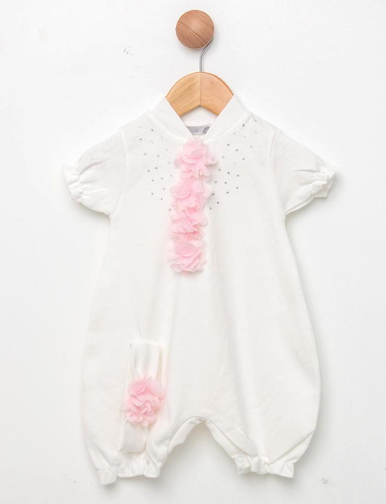 Visara & Vivaki 25107-I  VV25107IP Sequin Flower Romper Set ( 0-9 months)