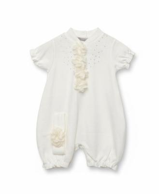 Visara & Vivaki 25107-I  VV25107I Sequin Flower Romper Set (0-9 months)