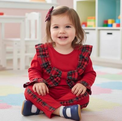 VV8909  Tartan Top & trousers   (9-24 months)
