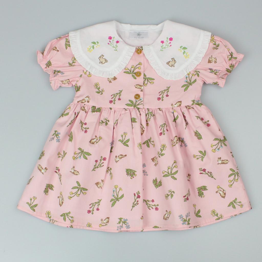 Watch Me Grow DRS/E33201 050750081250 WME33201 Floral and Bunny Dress(12-24 months)