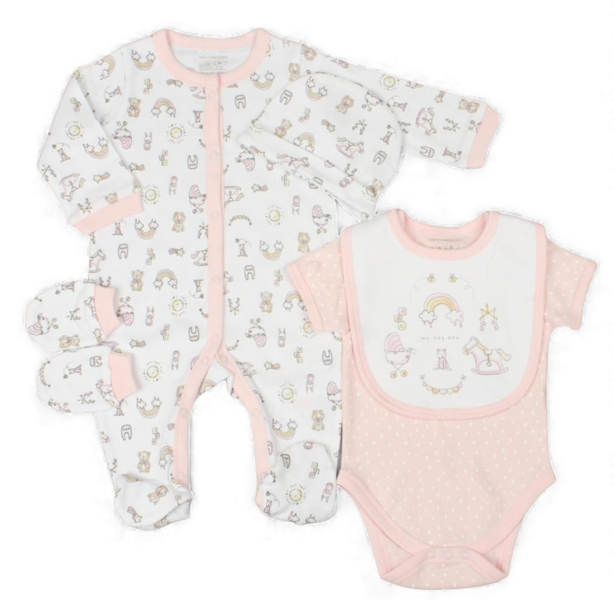 Watch Me Grow GFT/G13159 * WMG13159p "Nursery" Five Piece Layette Set (0-9 months)