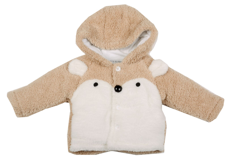 Watch Me Grow  5050750045016 WMG2556 Coral Fleece Animal Jacket (3-12 months)