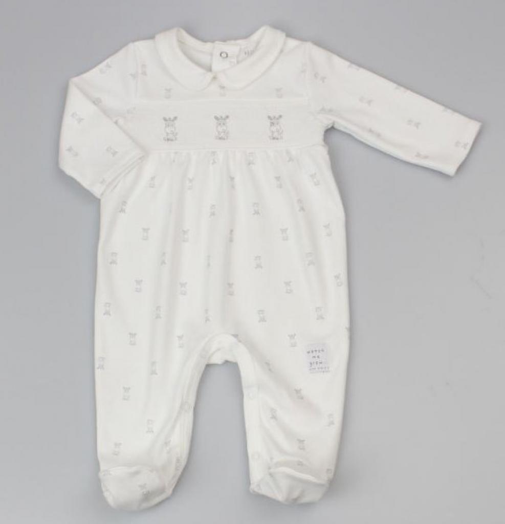 Watch Me Grow China * WMGC12071 Zebra smocked all in one ( 0-9 months)