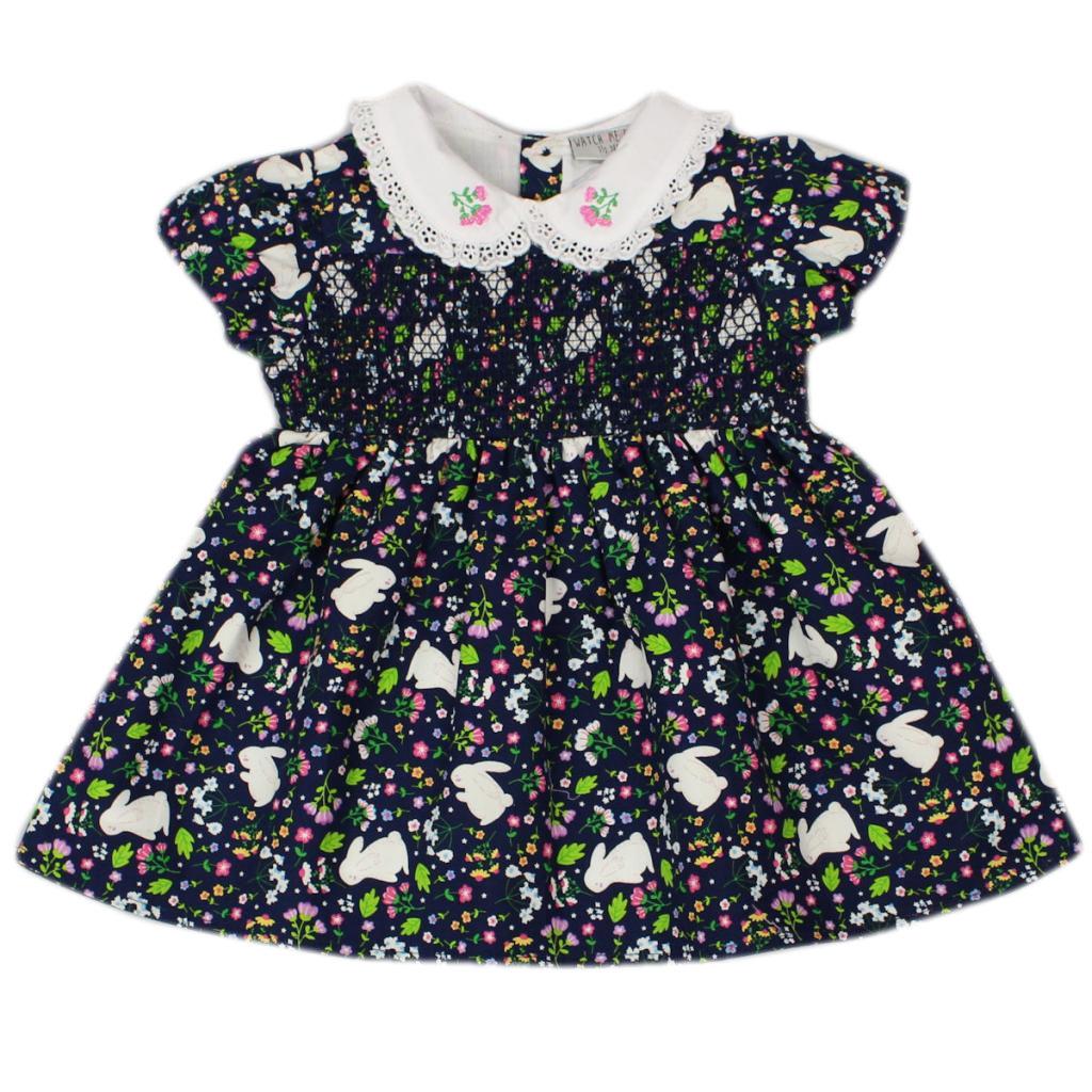 Watch Me Grow D32745 * WMD32745 Bunny Smocked Dress (12-24 months)