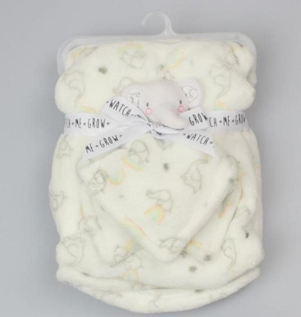 Watch Me Grow BLK/WF1919 5050750067414 WMF1919 "Elephant" Plush Blanket and Comforter