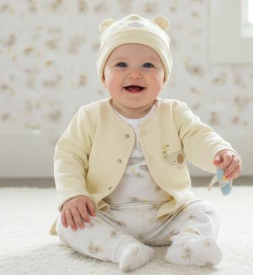 WMGN14733  Quilted Four piece set  (0-6 months)