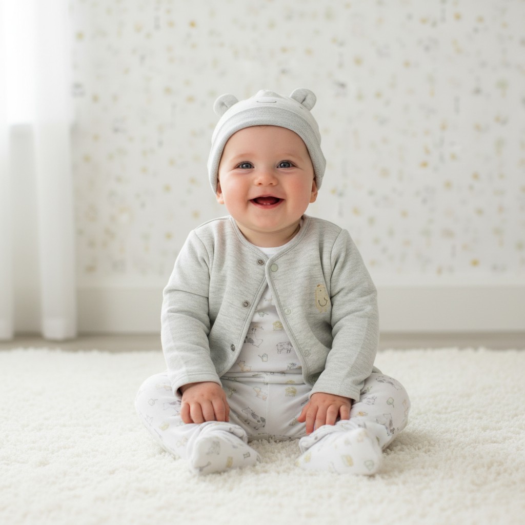 Watch Me Grow JKS/N14737  WMGN14737 Quilted Four piece set (0-6 months)