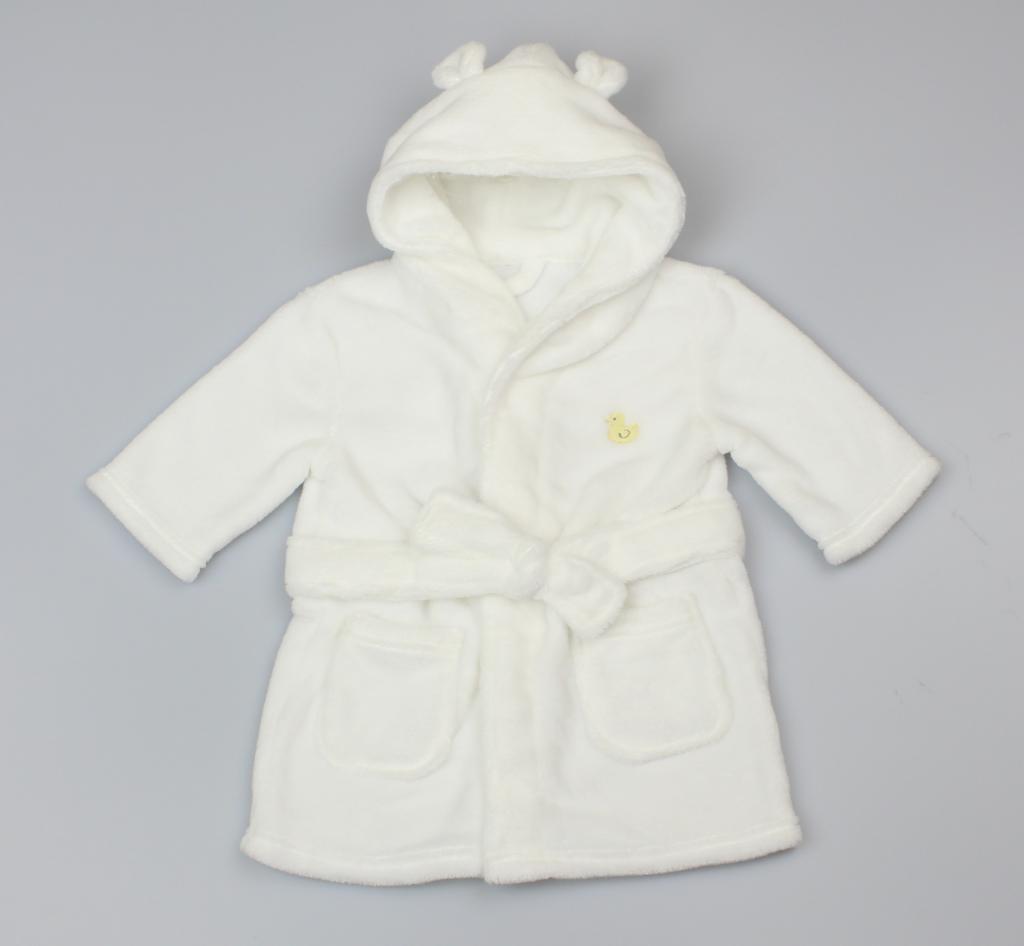 Watch Me Grow  * WMGWF1937 White Duck Dressing Gown (0-12 months)