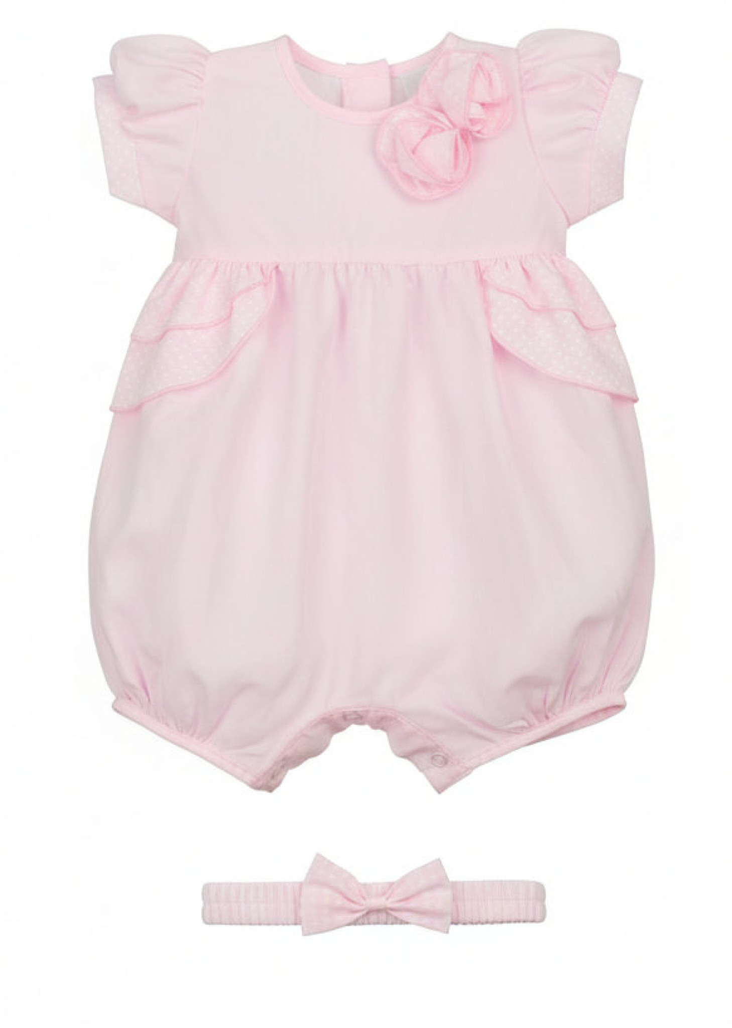 Watch Me Grow DRS K14240  WMK14240 Rosebud Romper  Set (0-6 months)