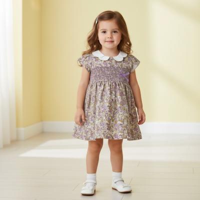 WMK34221P Floral Smocked Dress Set (12-24 months)
