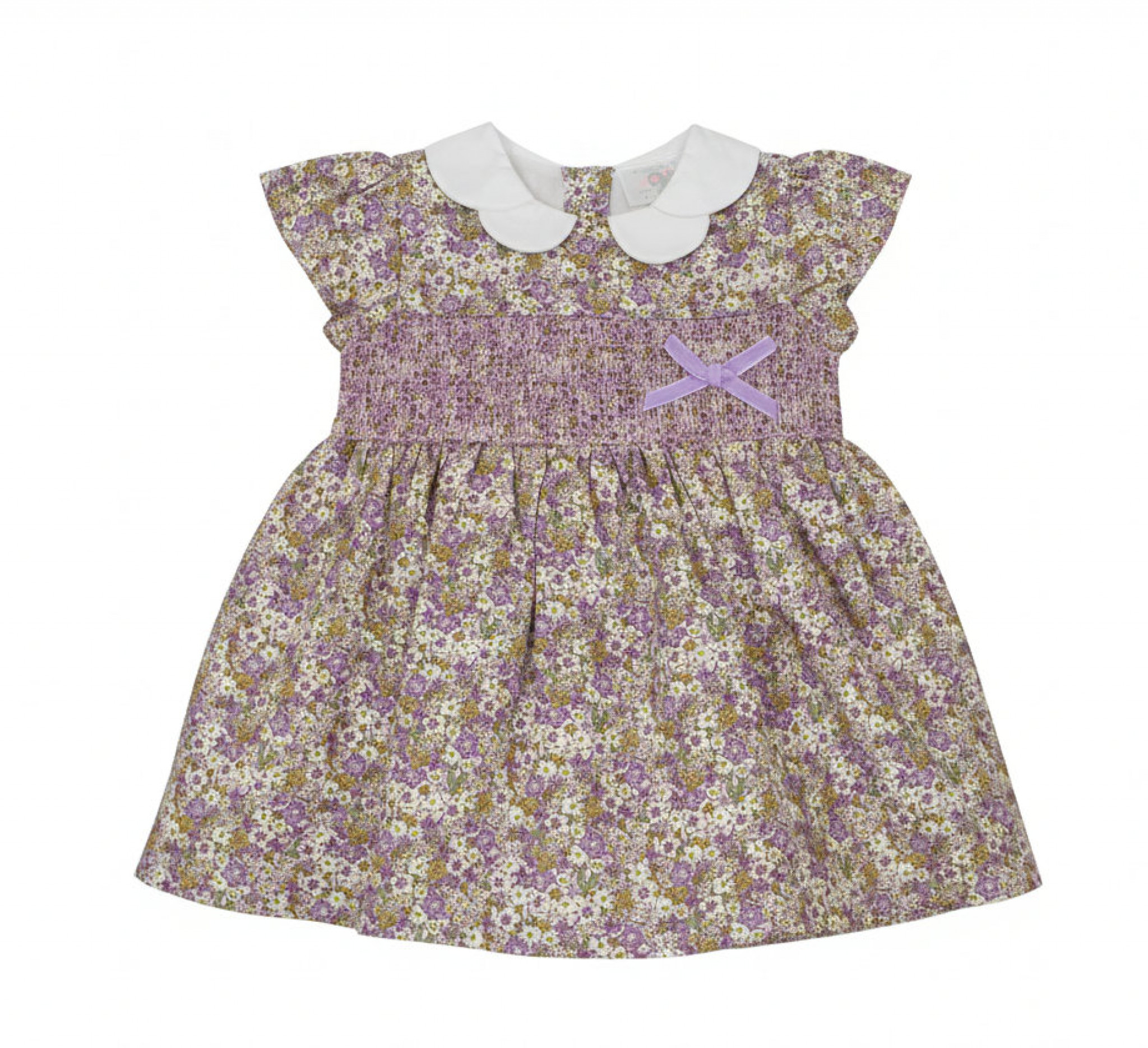 Watch Me Grow DRS34218  WMK34221 Floral Smocked Dress Set (12-24 months)