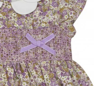 Watch Me Grow DRS34218  WMK34221 Floral Smocked Dress Set (12-24 months)