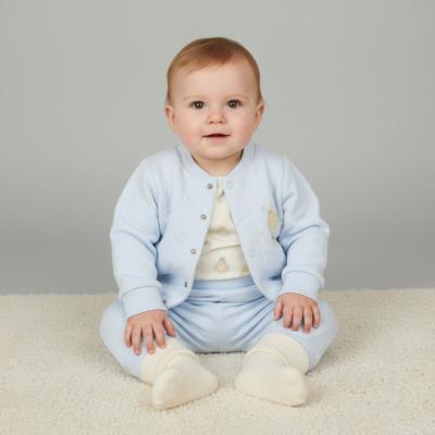 WMN14610  Quilted Teddy Jacket, Trousers & Top (0-9 months)