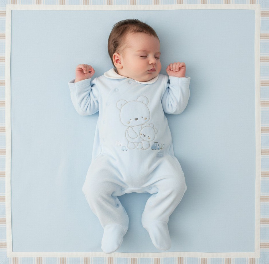 Watch Me Grow VST/N14632  WMN14632 Velour Bear All in One (0-9 months)