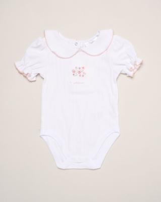 Willow & Whistle   WWH13285-P Ribbed Four Piece Outfit (0-9 months)