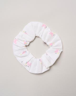 Willow & Whistle H14293 TOD * WWH14293 Floral Shirred Dress and scrunchie(2-4 years)