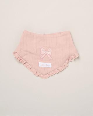 Willow & Whistle  * WWH14330-P Frilled rear Ribbed Four Piece Outfit (0-9 months)