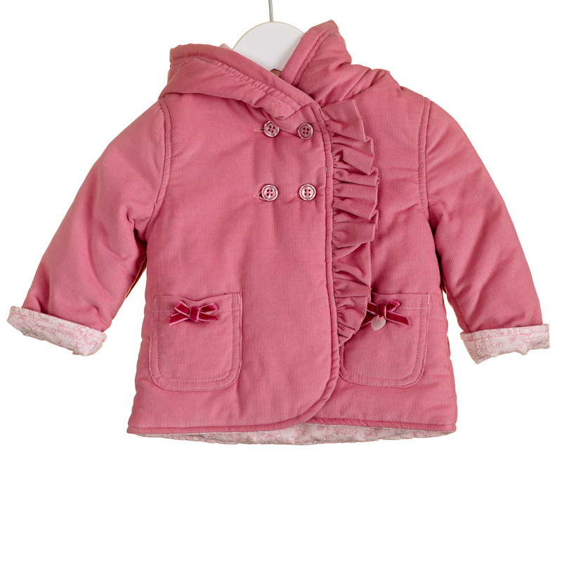   3393044327118 BBP0008 Floral Cord Ruffle Jacket (3-12 months)