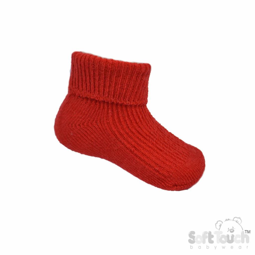 Soft Touch 4S02-R-03 5023797405976 sts02-R-03 Red Socks (0-3 months)